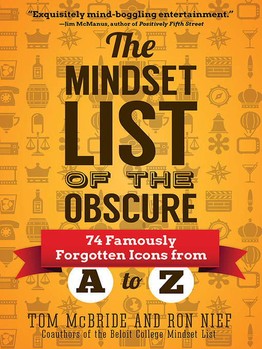 Cover image for The Mindset List of the Obscure